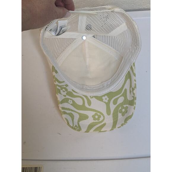 BILLABONG Girls' OSFM Shenanigans Trucker Baseball Snapback Hat Green White - Picture 2 of 5